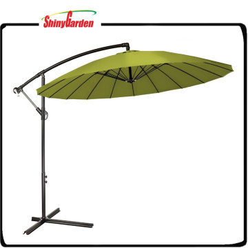 Parapluie banane cantilever de 10 &#39;avec 18 côtes